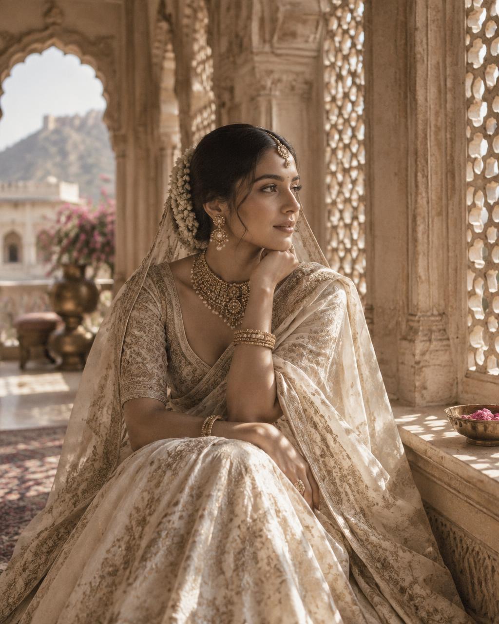 Fine art bridal portrait